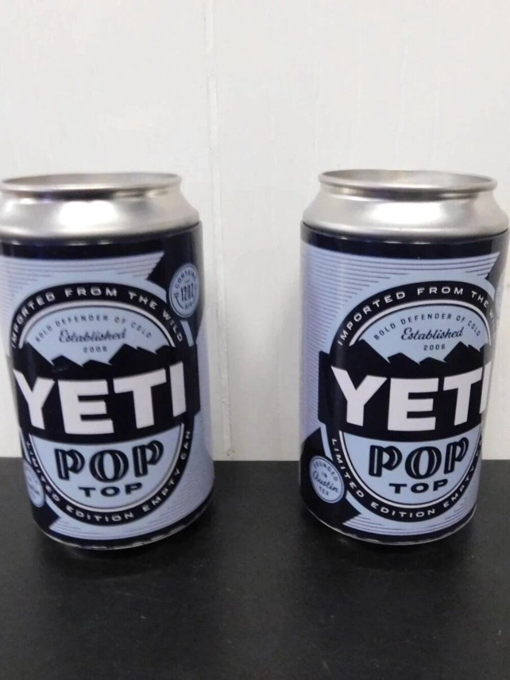 Yeti Pop Top Beer Soda Can Hide Away Can Stash Set of 2